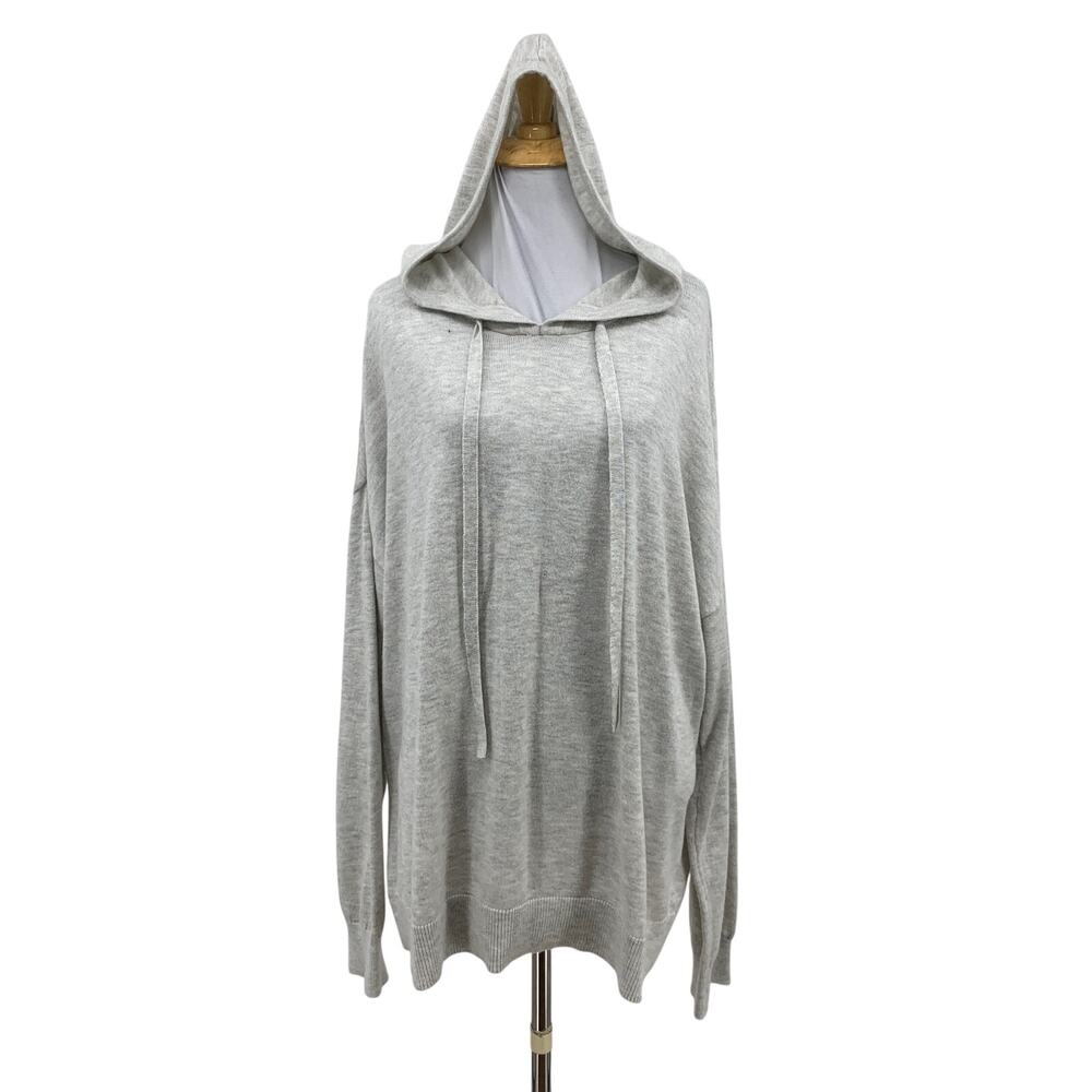Members Mark Hoodie Women XL Cashmere Wool Blend Knit Luxury Collection Pullover